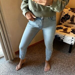 Abercrombie & Fitch Light Blue Ankle Skinny Jeans